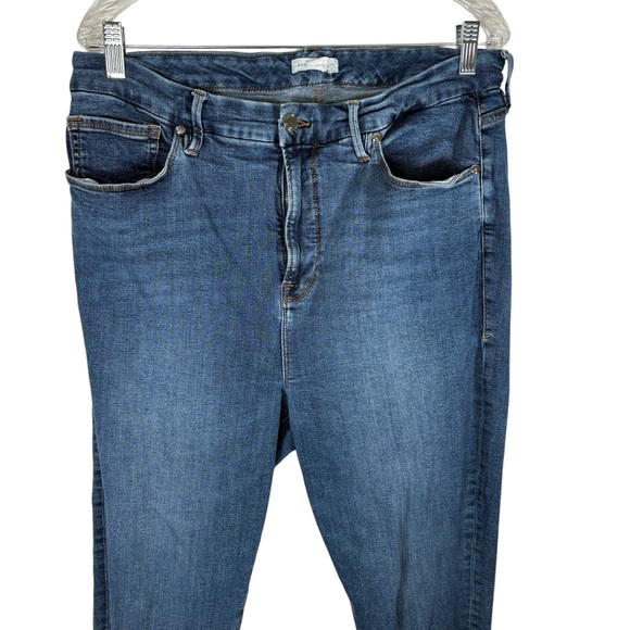 Good American Skinny High Waisted Rise Women’s 18 Blue615 Denim Jeans Stretchy - Picture 2 of 7